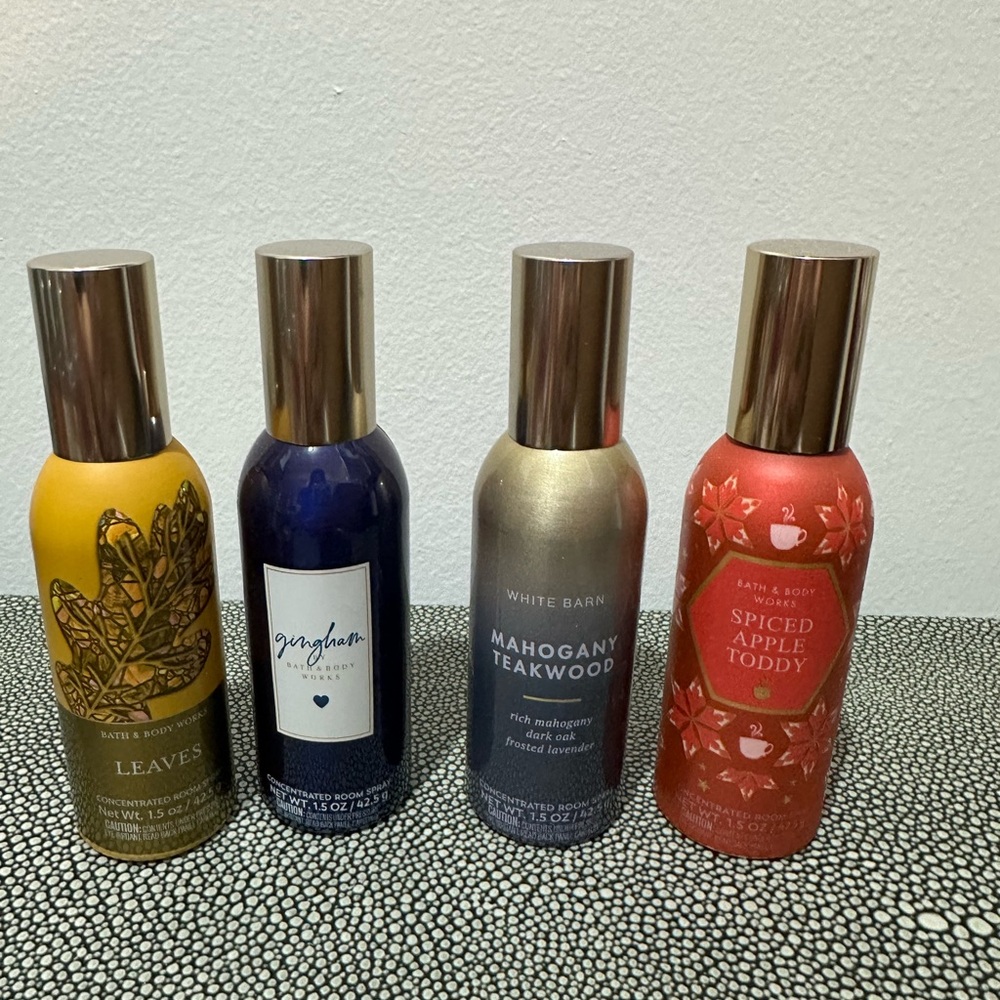 4 B&BW room sprays